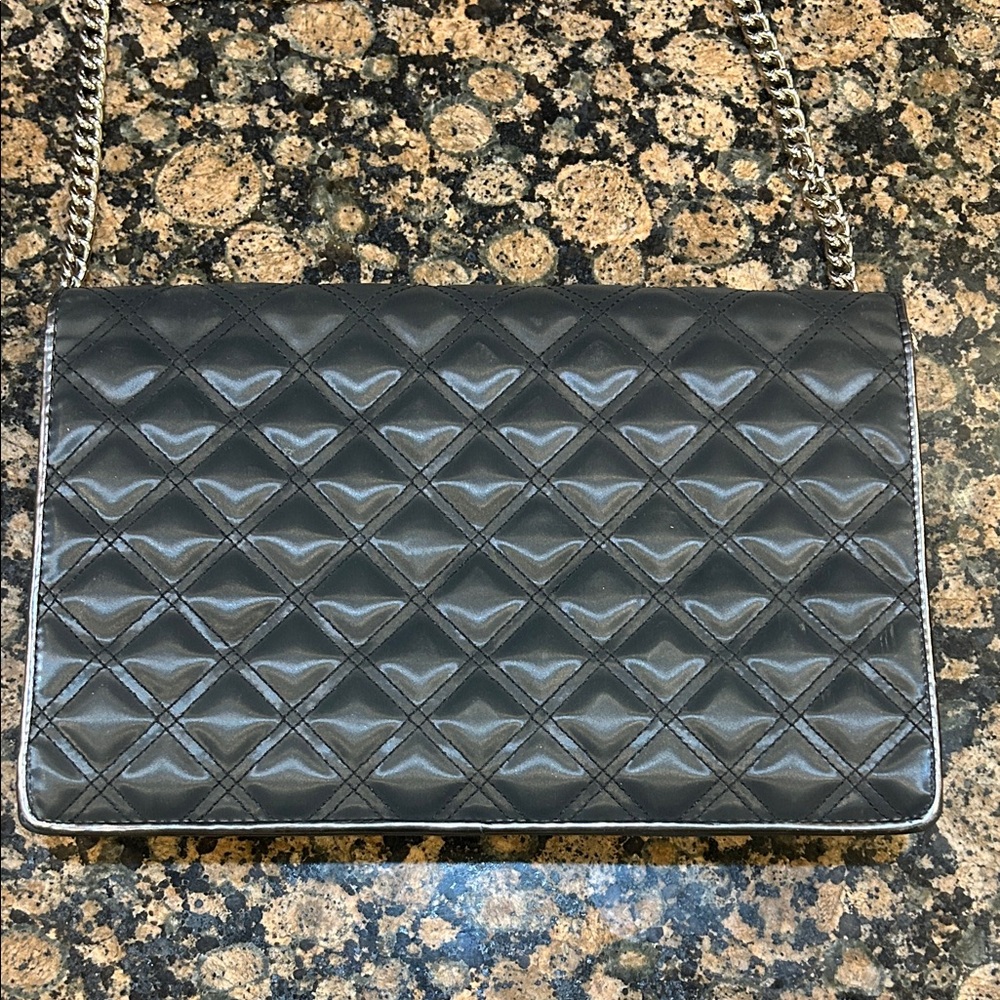 Jacobs by Marc Jacobs Black Quilted Clutch with Floral Accents - Picture 7 of 7
